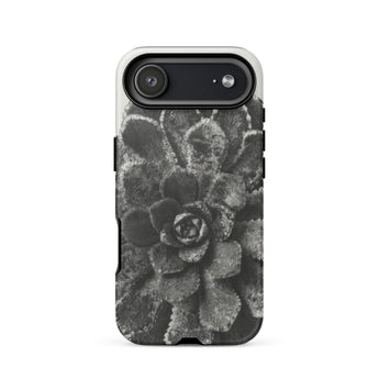 Pyramidal Saxifrage (saxifraga Aizoon) - Karl Blossfeldt Phone Case Iphone 17 Air / Matte Black Succulent Phone Case Textured Design