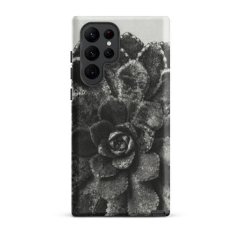 Pyramidal Saxifrage (saxifraga Aizoon) - Karl Blossfeldt Phone Case Samsung Galaxy S22 Ultra / Matte Black White Photographic Phone Case
