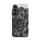 Pyramidal Saxifrage (saxifraga Aizoon) - Karl Blossfeldt Phone Case Samsung Galaxy S24 Plus / Matte Black White Photographic Phone Case