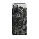Pyramidal Saxifrage (saxifraga Aizoon) Karl Blossfeldt Samsung Case, Galaxy S20 Fe / Matte, Black White Succulent Plant Phone Case