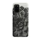 Pyramidal Saxifrage (saxifraga Aizoon) Karl Blossfeldt Samsung Case, Galaxy S20 Plus / Matte, Grey Black Phone Case Textured Succulent
