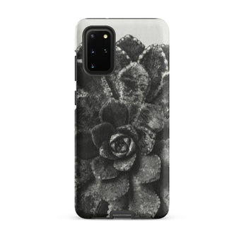 Pyramidal Saxifrage (saxifraga Aizoon) - Karl Blossfeldt Samsung Case, Galaxy S20 Plus / Matte, Grey Black Phone Case Textured Succulent