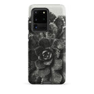 Pyramidal Saxifrage (saxifraga Aizoon) Karl Blossfeldt Samsung Case, Galaxy S20 Ultra / Matte, Black White Succulent Plant Design Phone Case