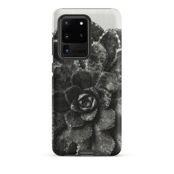 Pyramidal Saxifrage (saxifraga Aizoon) - Karl Blossfeldt Samsung Case, Galaxy S20 Ultra / Matte, Black White Succulent Plant Design Phone