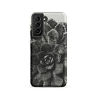 Pyramidal Saxifrage (saxifraga Aizoon) Karl Blossfeldt Samsung Case, Galaxy S21 / Matte, Smartphone Case Black White Succulent Pattern