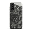 Pyramidal Saxifrage (saxifraga Aizoon) Karl Blossfeldt Samsung Case, Galaxy S21 Plus / Matte, Samsung Galaxy S21 Phone Case Black White