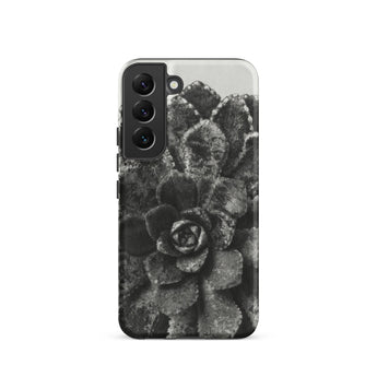 Pyramidal Saxifrage (saxifraga Aizoon) - Karl Blossfeldt Samsung Case, Galaxy S22 / Matte, Monochromatic Succulent Plant Phone Case