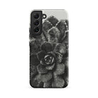 Pyramidal Saxifrage (saxifraga Aizoon) Karl Blossfeldt Samsung Case, Galaxy S22 Plus / Matte, Black White Succulent Plant Design Phone Case