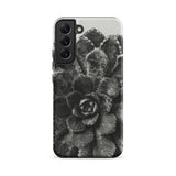 Pyramidal Saxifrage (saxifraga Aizoon) - Karl Blossfeldt Samsung Case, Galaxy S22 Plus / Matte, Black White Succulent Plant Design Phone