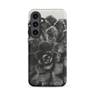 Pyramidal Saxifrage (saxifraga Aizoon) Karl Blossfeldt Samsung Case, Galaxy S24 Plus / Matte, Smartphone Case Black White Succulent Plant