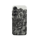 Pyramidal Saxifrage (saxifraga Aizoon) Karl Blossfeldt Samsung Case, Galaxy S25 / Matte, Monochrome Phone Case Succulent Plant Design