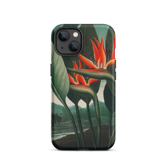 Queen Plant - Robert John Thornton Iphone Case, 13 / Matte, Bird Paradise Flower Phone Case