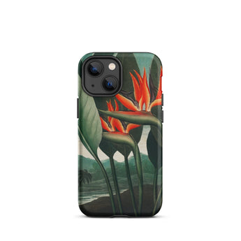 Queen Plant - Robert John Thornton Phone Case Iphone 13 Mini / Matte Bird Paradise Flower Phone Case Queen Plant, Orange Bloom Thrusts,
