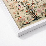 Framed Artwork Detailed Colorful Illustration Birds Flowers Ornate Captivating Queer Menagerie, Alien Gay Bird, Taxonomy