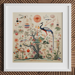 Queer Menagerie Pt 2 - Alien Bird Taxonomy Art Print