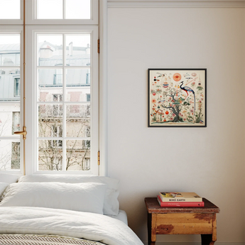 Queer Menagerie Pt 2 - Alien Bird Taxonomy kunstprint op canvas, posters, prints & visuele kunst, Toby Leon