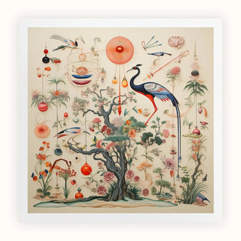 Queer Menagerie Pt 2 - Alien Bird Taxonomy Art Print / Canvas, Queer Menagerie, Extraterrestrial Zoology Meets, Alien Gay Bird