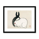 Rabbits - Kōno Bairei Kacho-e Art Print Posters Prints & Visual Artwork