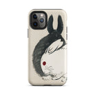 Rabbits Kōno Bairei Meiji Era Iphone Case, 11 Pro / Matte, Iphone Case Yin Yang Rabbit Design