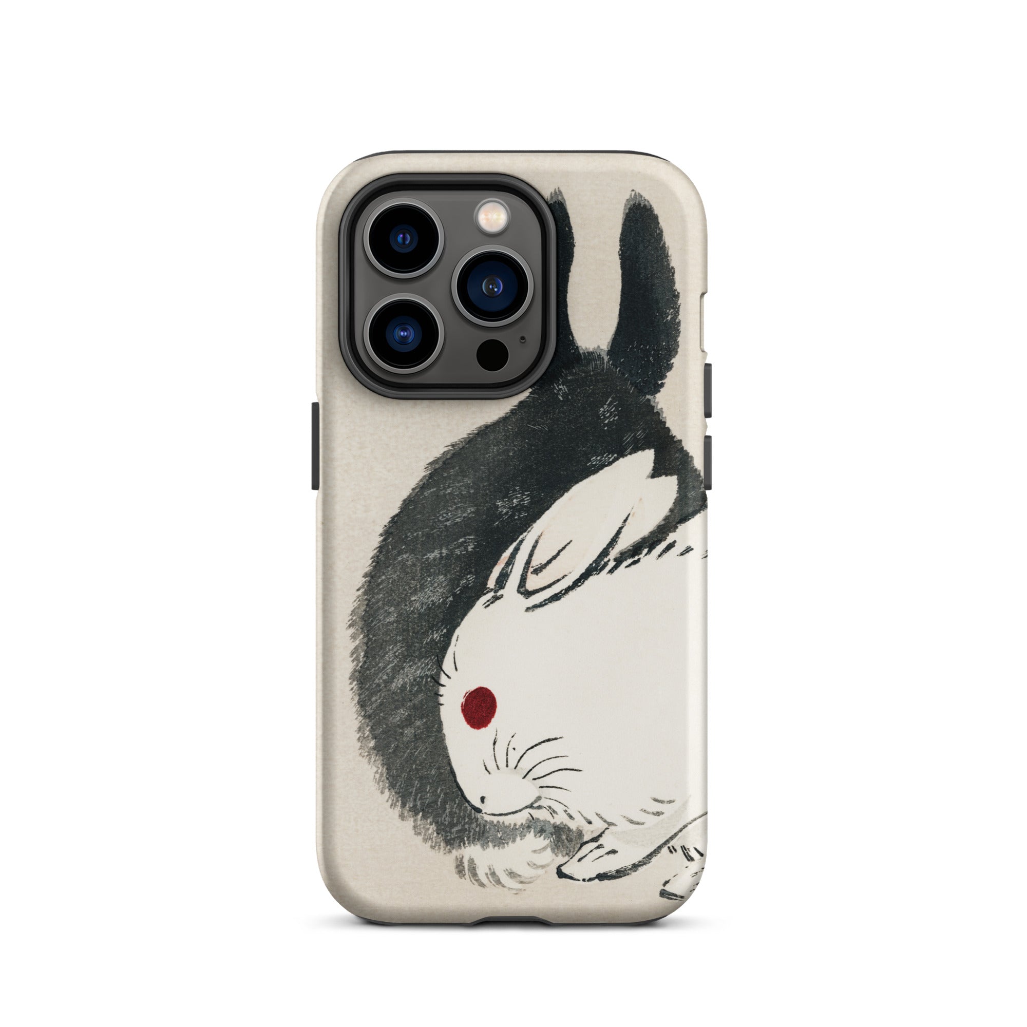 Rabbits Kōno Bairei Meiji Era Iphone Case, 14 Pro / Matte, Phone Case Rabbit Design