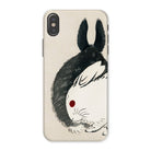 Rabbits Kōno Bairei Meiji Era Iphone Case, x / Matte, Phone Case Artistic Black White Rabbit Design Red