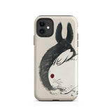 Rabbits - Kono Bairei Meiji Era Phone Case Phone Case Rabbit Design Kono Bairei’s Black, White Rabbits Iphone, Bridging Meiji-era