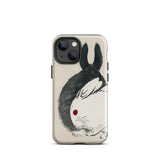 Rabbits - Kono Bairei Meiji Era Phone Case Phone Case Rabbit Design Kono Bairei’s Black, White Rabbits Iphone, Bridging Meiji-era