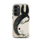 Rabbits Kōno Bairei Meiji Era Samsung Case, Galaxy S23 Plus / Matte, Phone Case Black White Rabbit Design