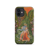 Radha & Krishna in a Flowering Grove Iphone Case, 12 / Matte, Phone Case Painting Krishna Radha