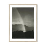 Rainbow - Alfred Stieglitz Black and White Art Print, Beam Light Pierces Dark Storm Clouds