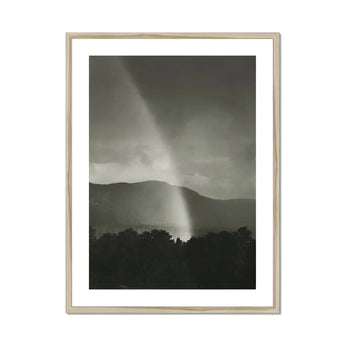 Rainbow - Alfred Stieglitz Black and White Art Print, Beam Light Pierces Dark Storm Clouds