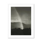 Rainbow - Alfred Stieglitz Black and White Art Print, Bright Rainbow Pierces Dark Storm Clouds