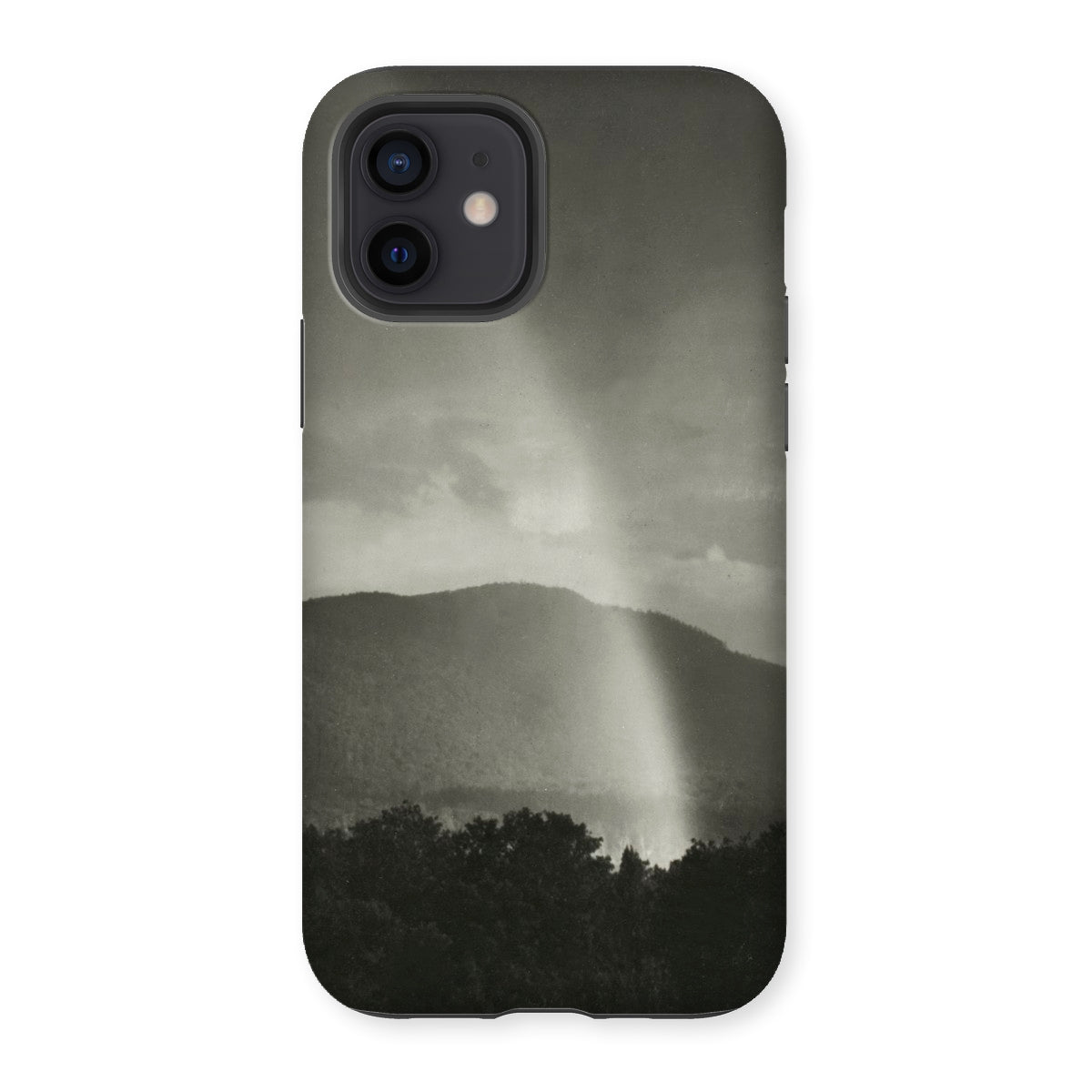 Rainbow - Alfred Stieglitz Black & White Iphone Case, 12 / Matte, Black Phone Case Mountain Light Beam Design