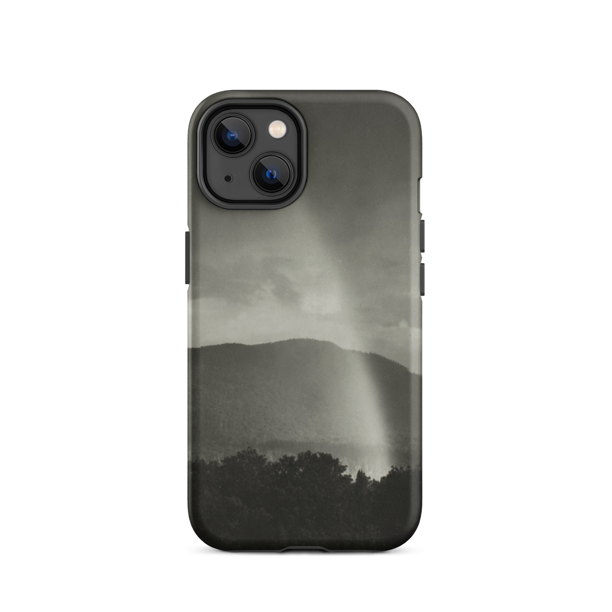 Rainbow Alfred Stieglitz Black & White Iphone Case, 14 / Matte, Black Phone Case Mountain Scene