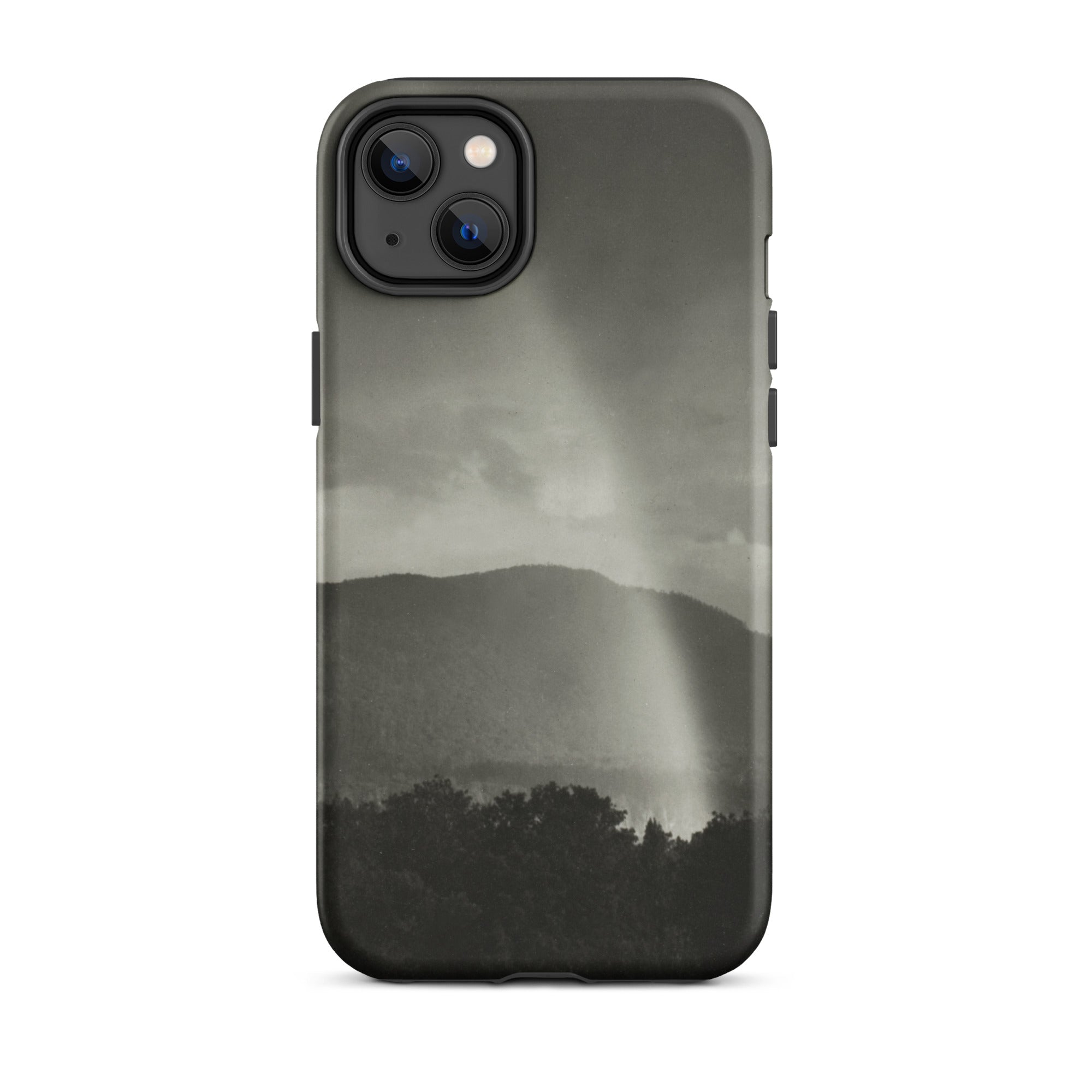 Rainbow Alfred Stieglitz Black & White Iphone Case, 14 Plus / Matte, Black Phone Case Mountain Scene