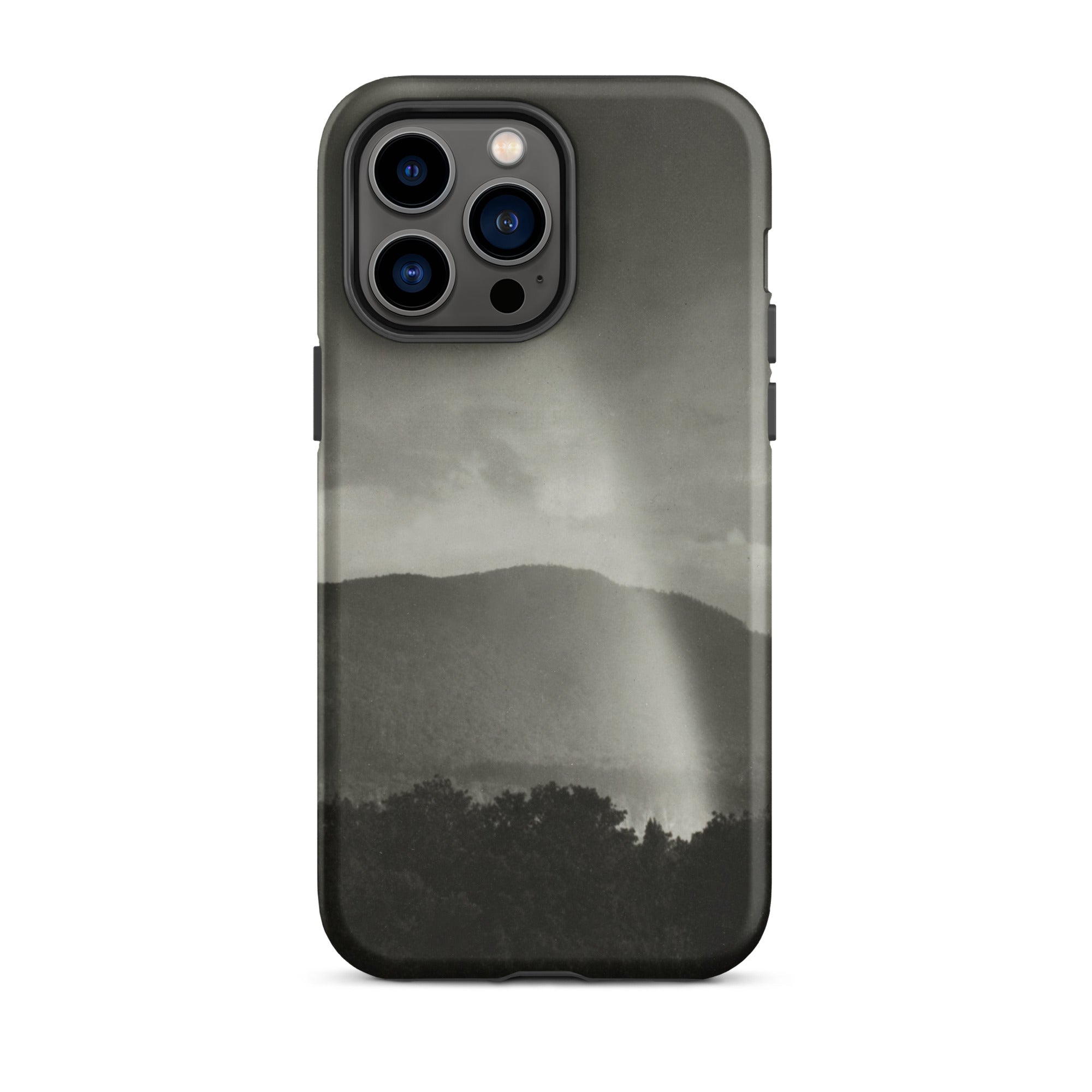 Rainbow Alfred Stieglitz Black & White Iphone Case, 14 Pro Max / Matte, Black Phone Case Mountain Scene