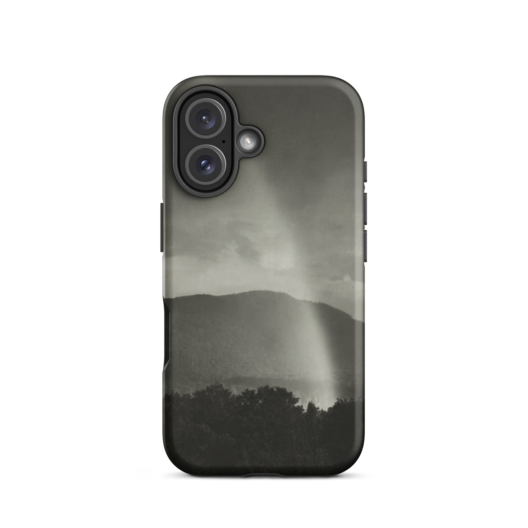 Rainbow Alfred Stieglitz Black & White Iphone Case, 16 / Matte, Black Phone Case Mountain Scene
