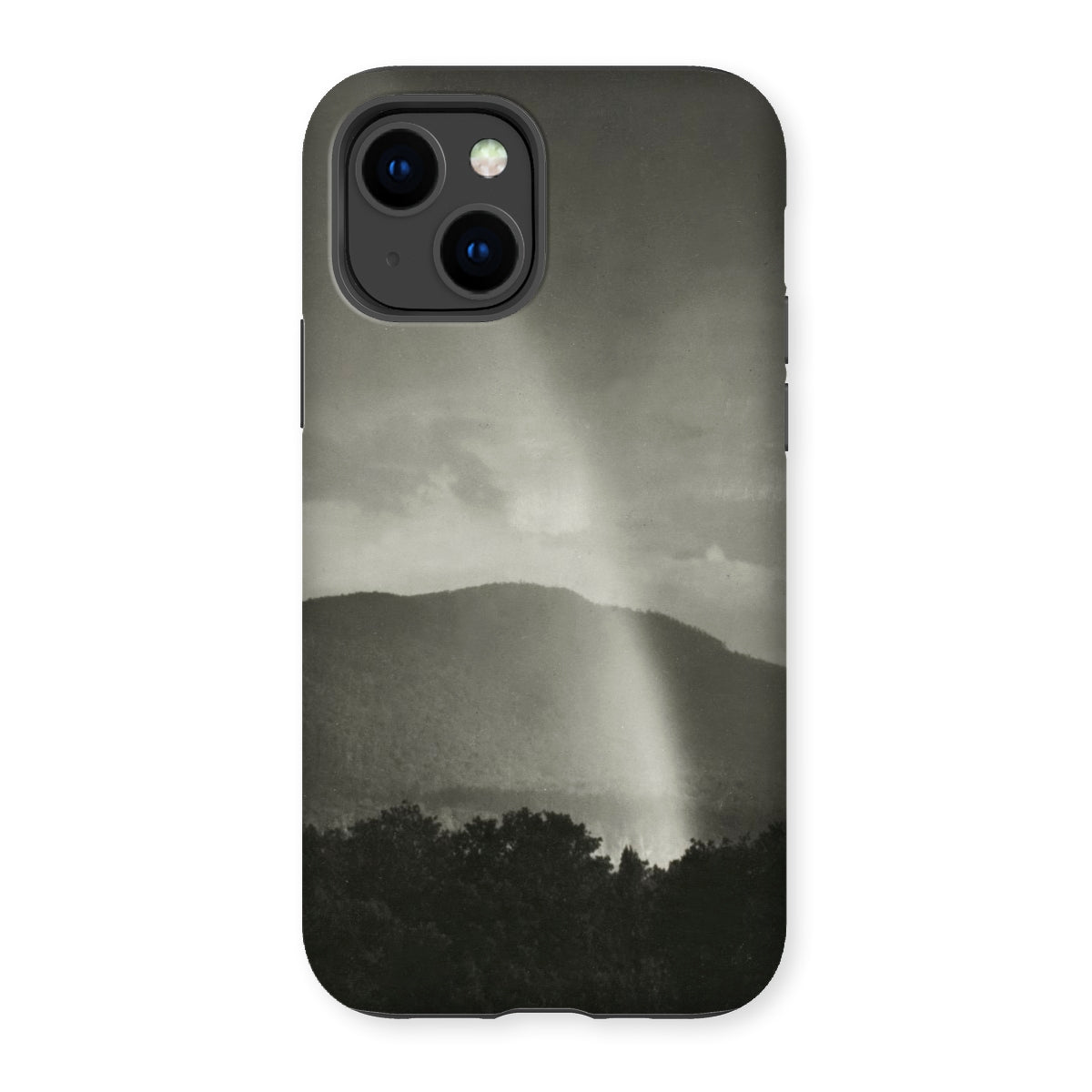 Rainbow - Alfred Stieglitz Black & White Iphone Case, Black Phone Case Mountain Scene