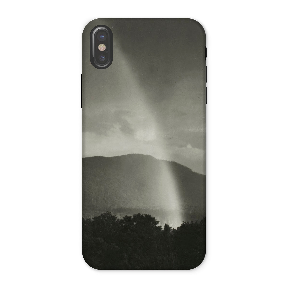 Rainbow - Alfred Stieglitz Black & White Iphone Case, x / Matte, Phone Case Grayscale Landscape