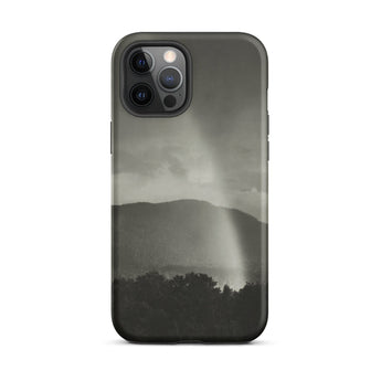 Rainbow - Alfred Stieglitz Black & White Phone Case Iphone 12 Pro Max / Matte Black Phone Case Grayscale Landscape Alfred Stieglitz, Storm