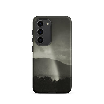 Rainbow - Alfred Stieglitz Black & White Phone Case Samsung Galaxy S23 / Matte Black Phone Case Monochrome Landscape Design Mountains Trees