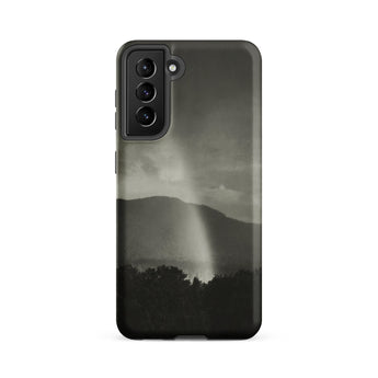 Rainbow - Alfred Stieglitz Black & White Phone Case Samsung Galaxy S21 Fe / Matte Black Phone Case Monochrome Landscape Design Mountains