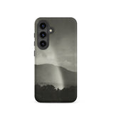 Rainbow - Alfred Stieglitz Black & White Phone Case Samsung Galaxy S24 / Matte Black Phone Case Monochrome Landscape Mountains Trees Rain