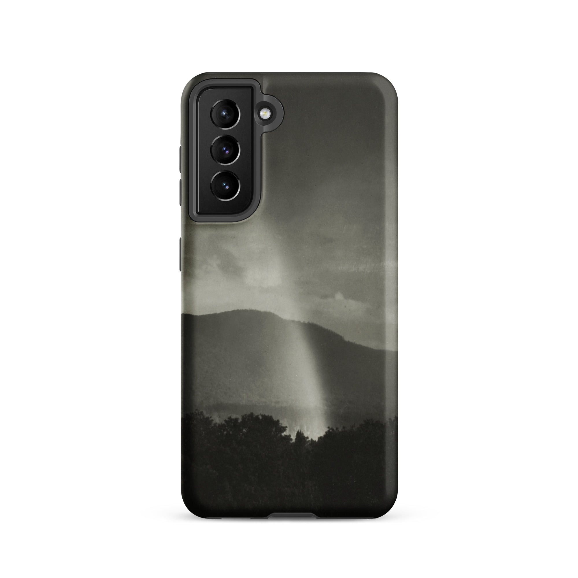 Rainbow Alfred Stieglitz Black & White Samsung Case, Galaxy S21 / Matte, Black White Smartphone Case Landscape Design