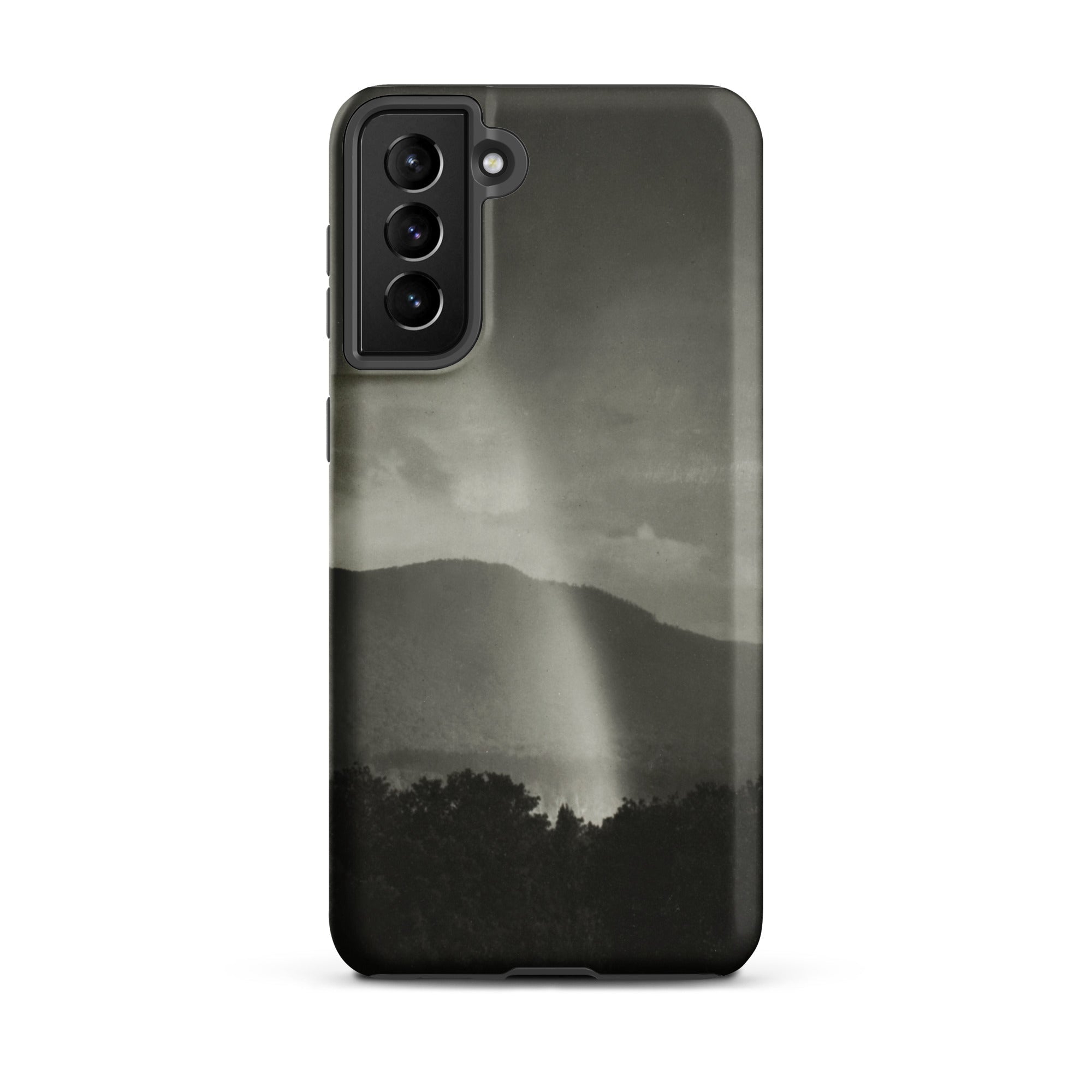Rainbow Alfred Stieglitz Black & White Samsung Case, Galaxy S21 Plus / Matte, Black White Mountain Landscape Phone Case