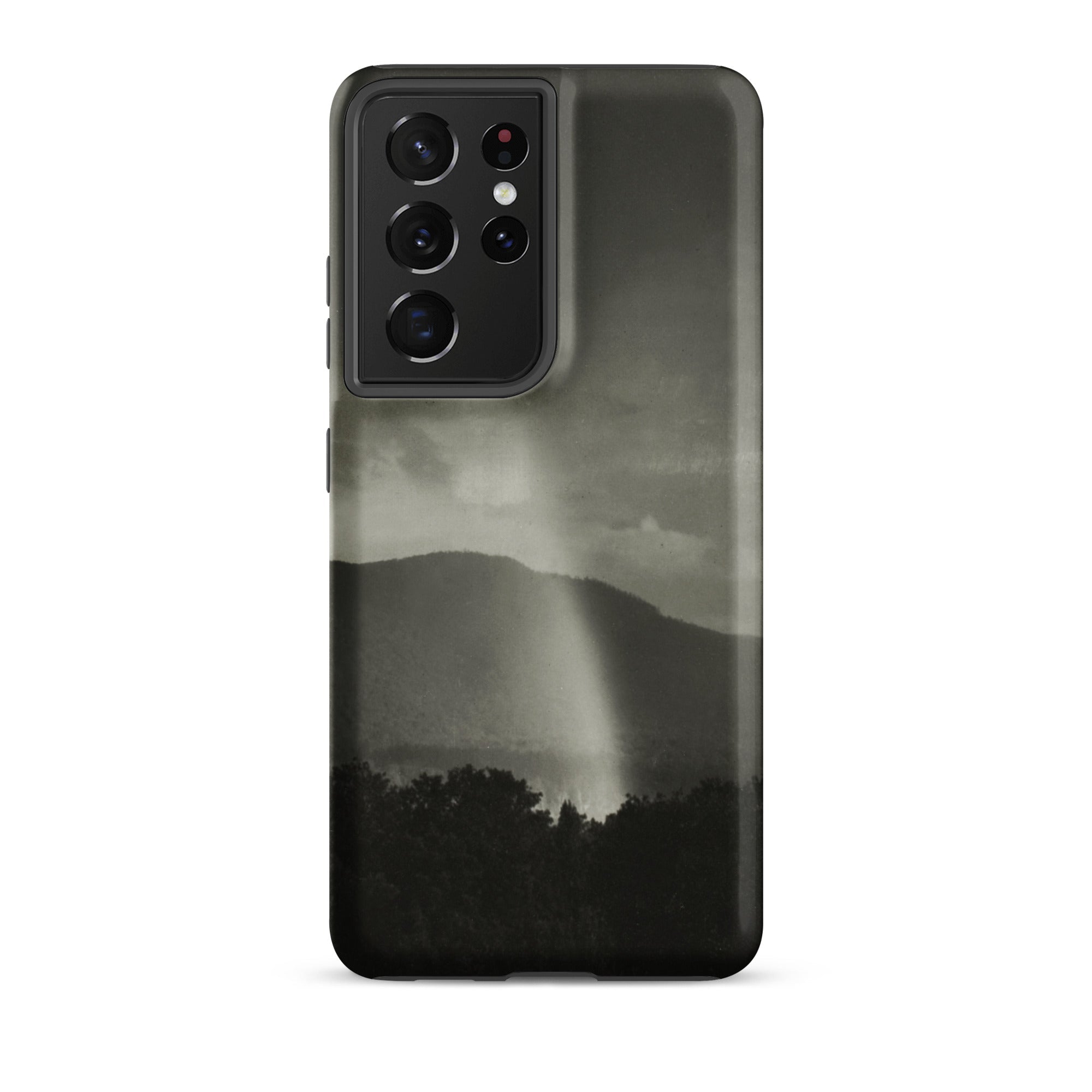 Rainbow Alfred Stieglitz Black & White Samsung Case, Galaxy S21 Ultra / Matte, Black White Mountain Landscape Phone Case