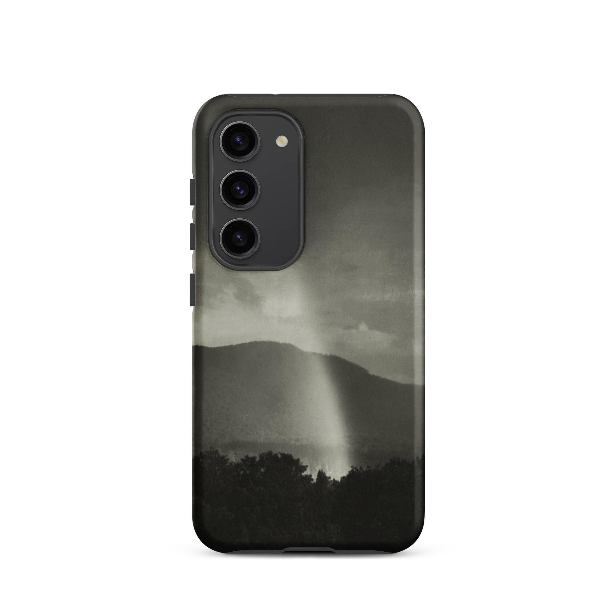 Rainbow Alfred Stieglitz Black & White Samsung Case, Galaxy S23 / Matte, Smartphone Black White Landscape Design