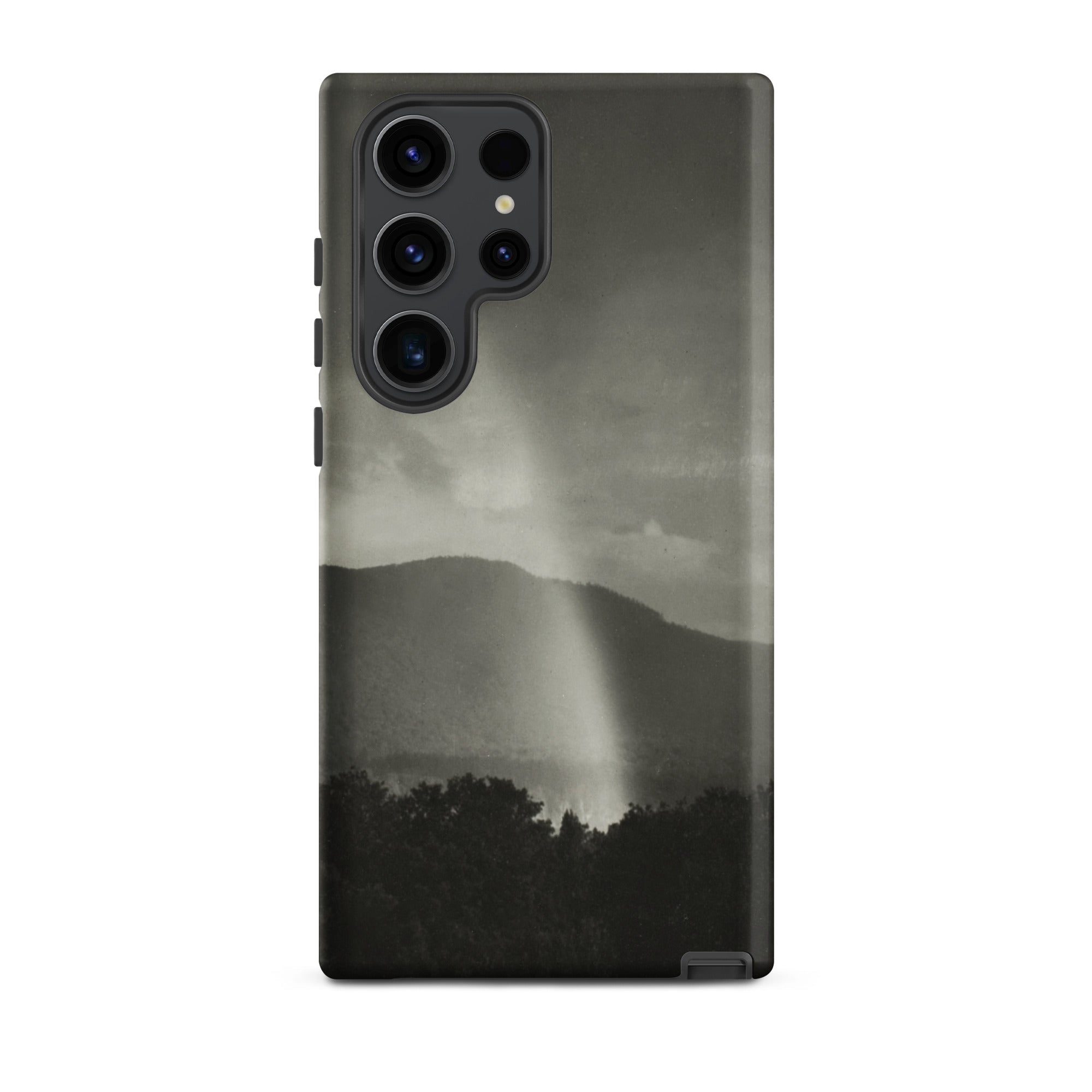 Rainbow Alfred Stieglitz Black & White Samsung Case, Galaxy S23 Ultra / Matte, Smartphone Case Black White Landscape Design Mountains