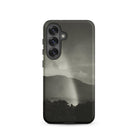 Rainbow Alfred Stieglitz Black & White Samsung Case, Galaxy S25 / Matte, Dark Phone Case Monochrome Landscape Mountains Beam Light