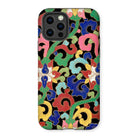 Rainbow Botanicals - Owen Jones Iphone Case, 12 Pro / Matte, Colorful Floral Patterned Phone Case Intricate Designs